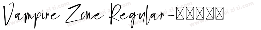 Vampire Zone Regular字体转换